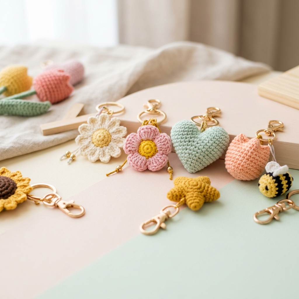 Trending Crochet Keychains